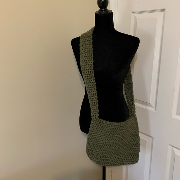 Crossbody Bag Handmade Crocheted - Picture 6 of 16